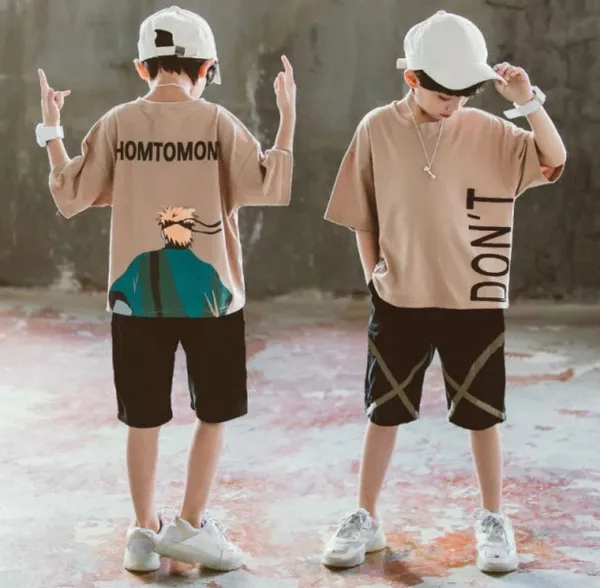 Don't_Printed_Chiku_Color_Trendy_Top_and_Bottom_Set_For_Boys