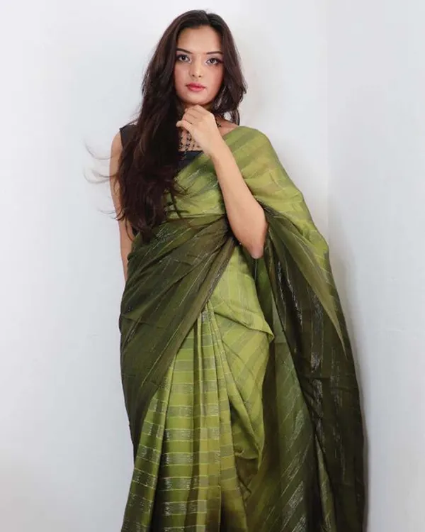 Mehandi_Color_1-Minute_Ready_To_Wear_Georgette_Saree_With_Blouse_Piece
