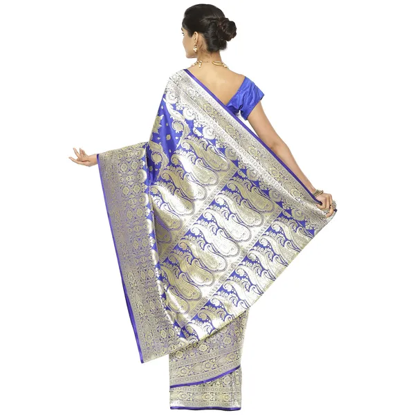 Blue_Satin_Silk_Banarasi_Sarees_For_Women