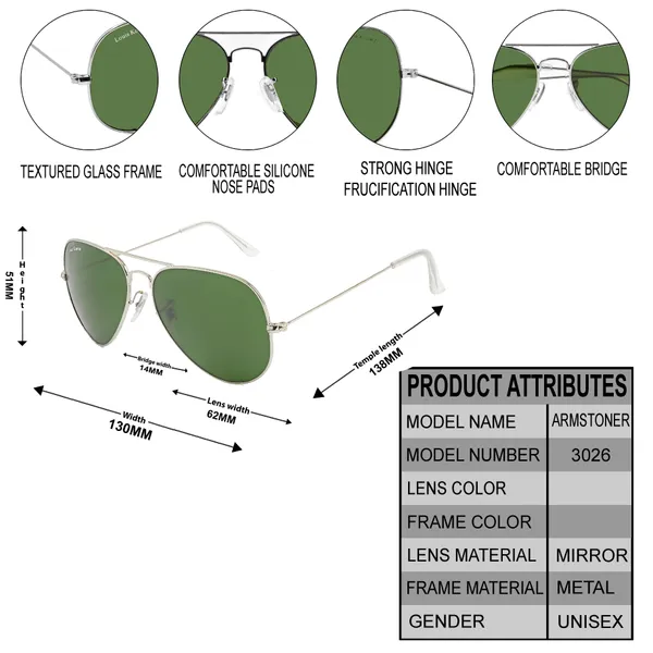 Green_Armstoner_Aviator_Sunglasses