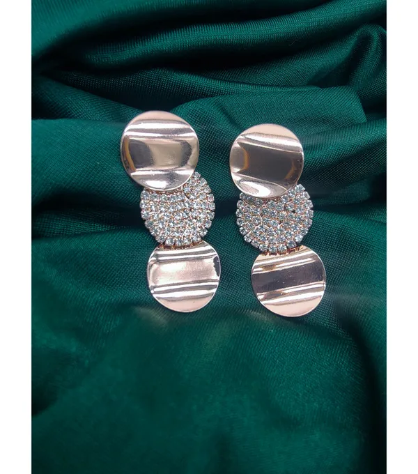 Gold_American_Diamond_Alloy_Trendy_Earring_For_Women