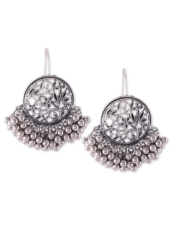 Silver-Toned_Contemporary_Drop_Earrings