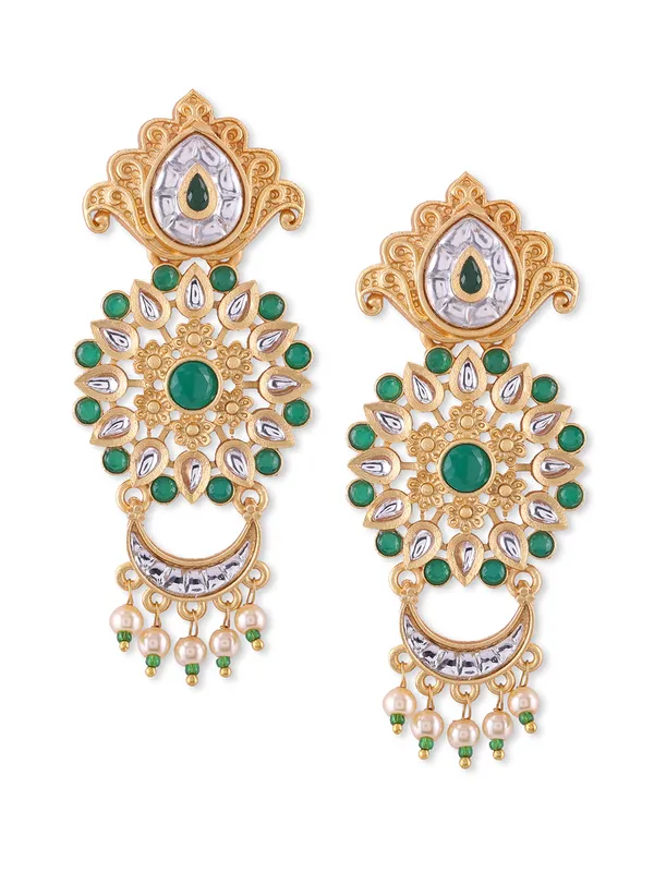 Gold-Toned_Contemporary_Drop_Earrings