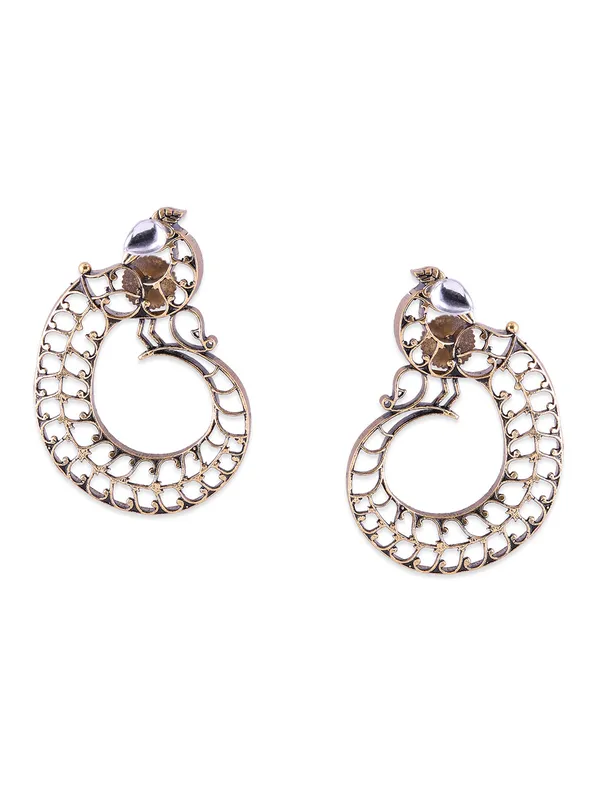 Gold-Toned_Contemporary_Studs_Earrings
