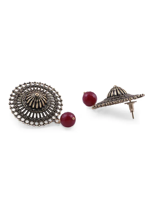 Gold-Toned_Contemporary_Drop_Earrings