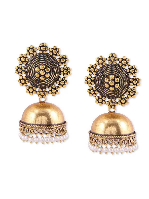 Gold_Toned_Brass_Jhumka_Earrings