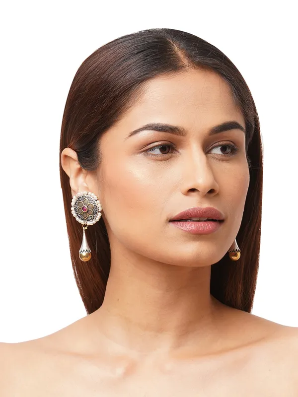 Silver-Toned_Contemporary_Drop_Earrings