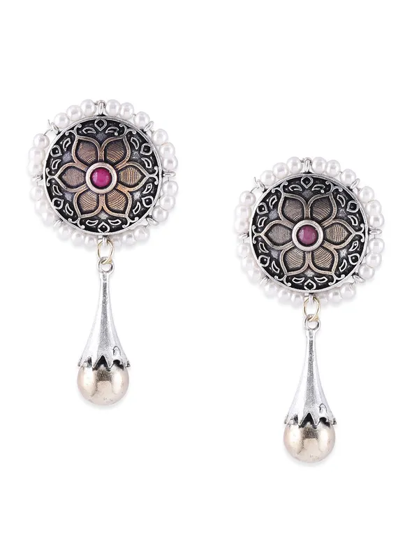 Silver-Toned_Contemporary_Drop_Earrings
