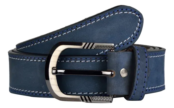 Exotique_Men's_Blue_&_Tan_Casual_Belt_Combo_(EC0013MU)