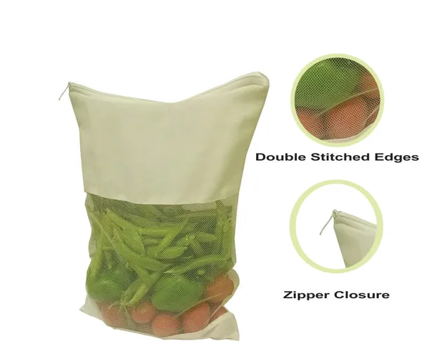 Set_Of_12_Beige__Cotton_Storage_Vegetable_Cloth_|_Reusable_|_Zipper_(10_X_13_Inch)