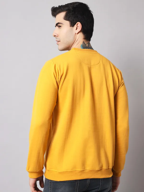 Yellow_Men's_Sweatshirt__Comfortable,_Stylish_And_Trendy_Casual_Wear