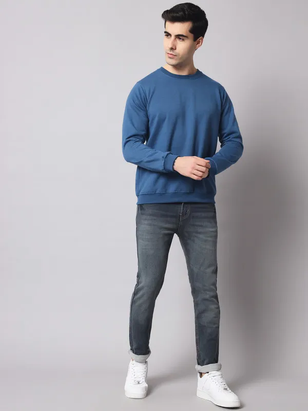 Air_Force_Blue_Men's_Sweatshirt__Comfortable,_Stylish_And_Trendy_Casual_Wear