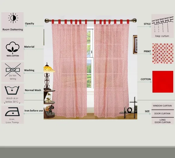 Pack_of_2_Cotton_Red_Polka_Dot_Printed_Tab_Top_Curtain_Set_for_Window_and_Door