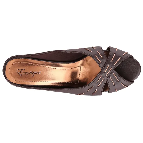 Exotique_Women's_Brown_Fashion_Slip-on(EL0002BR)