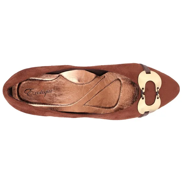 Exotique_Women's_Brown_Casual_Ballerina(EL0004BR)