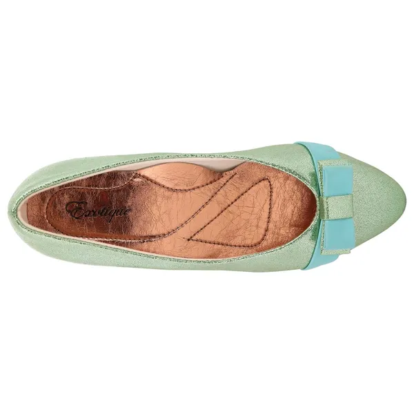 Exotique_Women's_Green_Party-wear_Ballerina(EL0005GR)