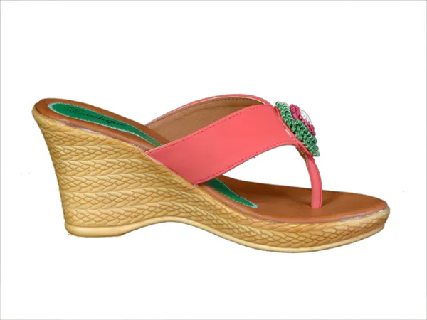 Exotique_Women's_Red_Wedge_Slip-on(EL0010RD)