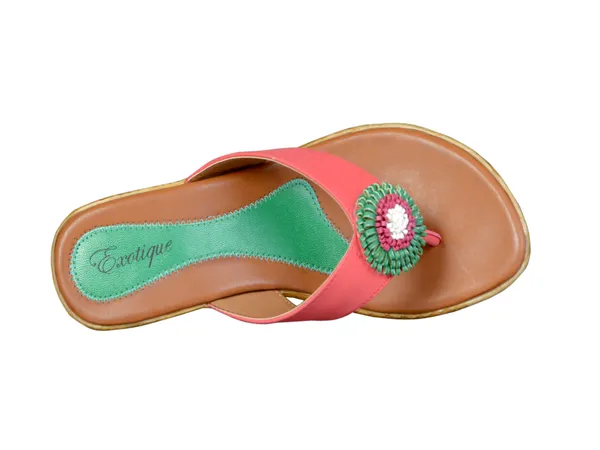 Exotique_Women's_Red_Wedge_Slip-on(EL0010RD)