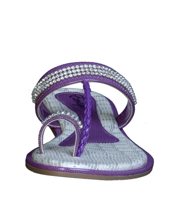 Exotique_Women's_Purple_Flat_Slip-on(EL0012PU)