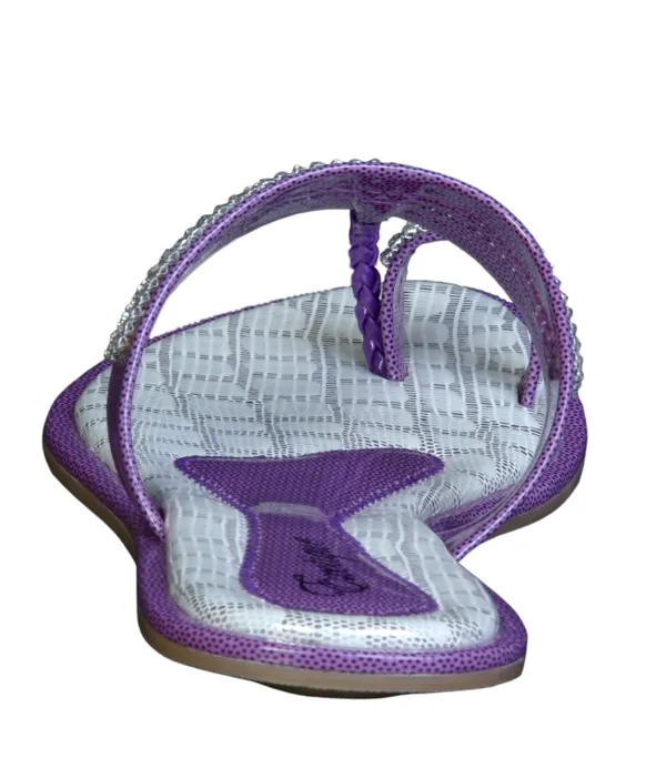 Exotique_Women's_Purple_Flat_Slip-on(EL0012PU)