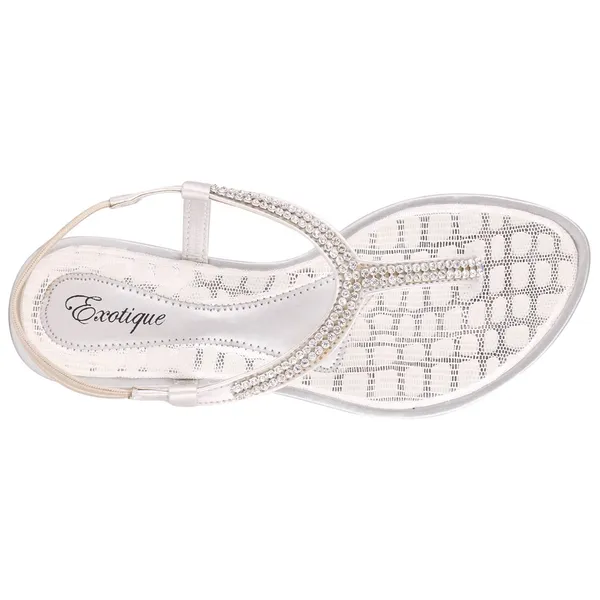 Exotique_Women's_Silver_Flat_Sandal(EL0013SI)