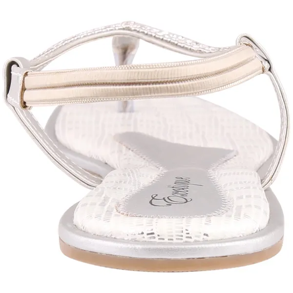 Exotique_Women's_Silver_Flat_Sandal(EL0013SI)