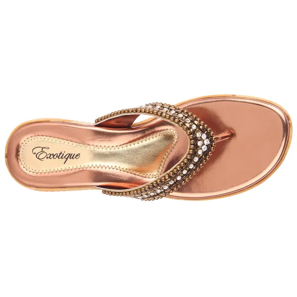 Exotique_Women's_Bronze_Party-wear_Slip-on(EL0014BZ)