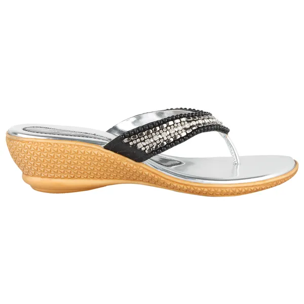 Exotique_Women's_Silver_Party-wear_Slip-on(EL0014SI)