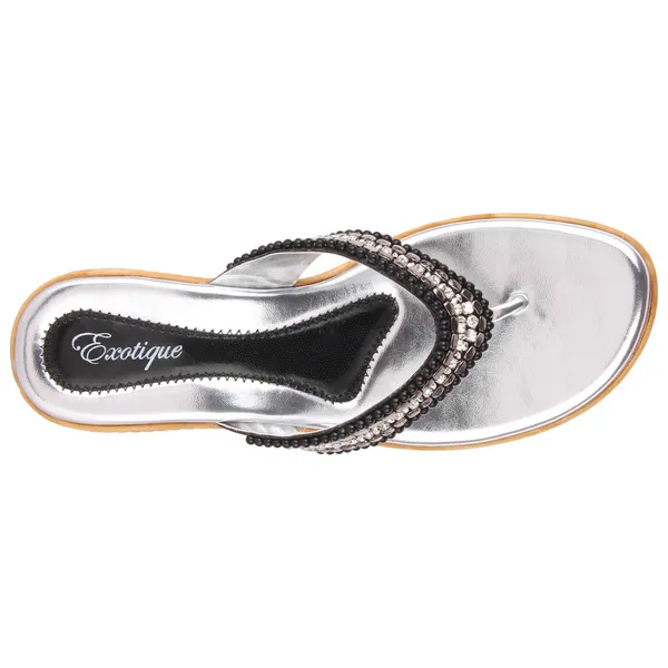 Exotique_Women's_Silver_Party-wear_Slip-on(EL0014SI)