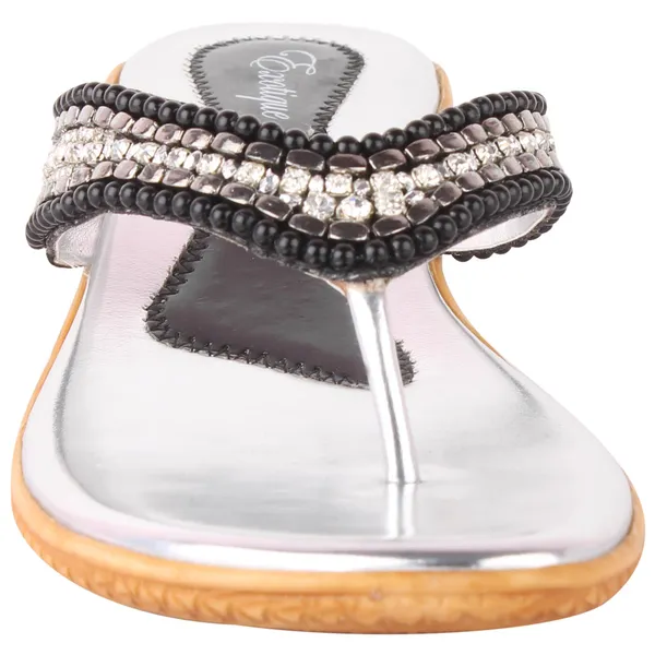 Exotique_Women's_Silver_Party-wear_Slip-on(EL0014SI)
