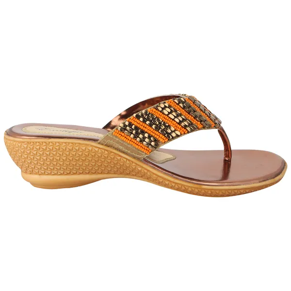 Exotique_Women's_Bronze_Party-wear_Slip-on(EL0015BZ)