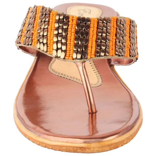 Exotique_Women's_Bronze_Party-wear_Slip-on(EL0015BZ)