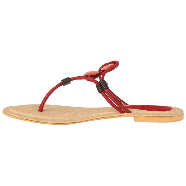Exotique_Women's_Red_Flat_Slip-on(EL0018RD)