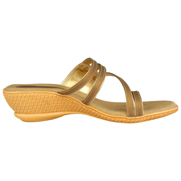 Exotique_Women's_Gold_Wedge_Slip-on(EL0020GO)