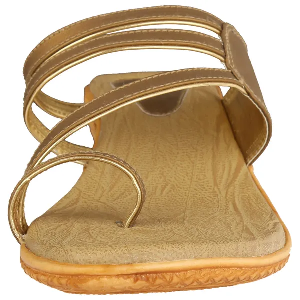 Exotique_Women's_Gold_Wedge_Slip-on(EL0020GO)