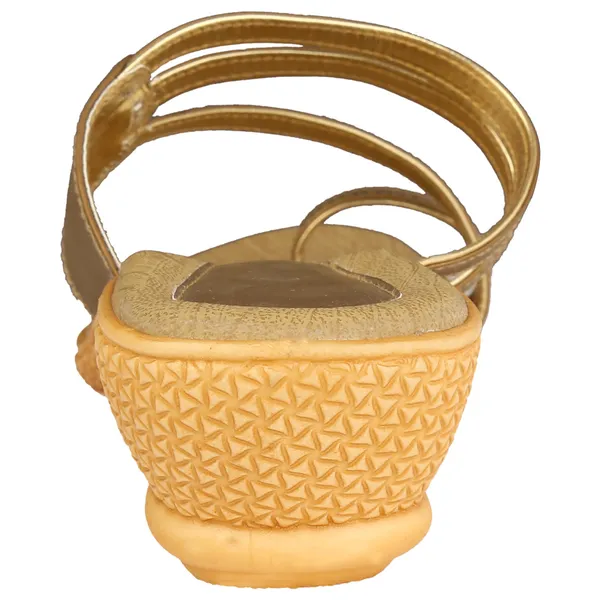 Exotique_Women's_Gold_Wedge_Slip-on(EL0020GO)