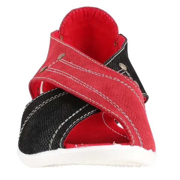 Exotique_Women's_Red_Casual_Slip-on(EL0021RD)