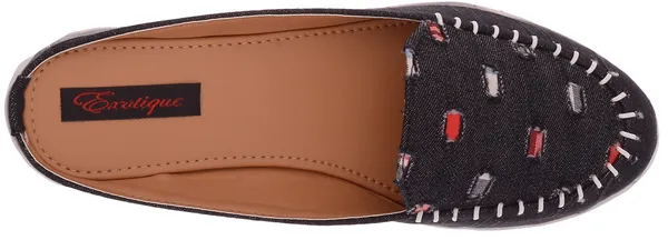 Exotique_Women's_Black_Casual_Slip-On(EL0039BK)