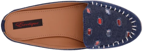 Exotique_Women's_Denim_Casual_Slip-On(EL0039BL)