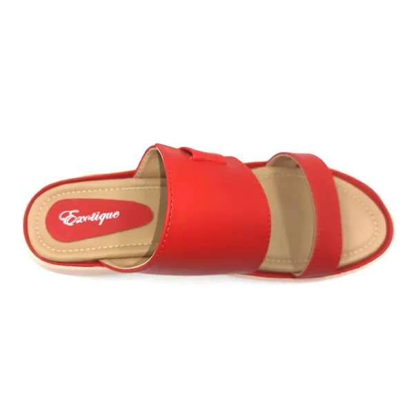 Exotique_Women's_Red_Fashion_Flat_Slip-on_(EL0069RD)_Size-40