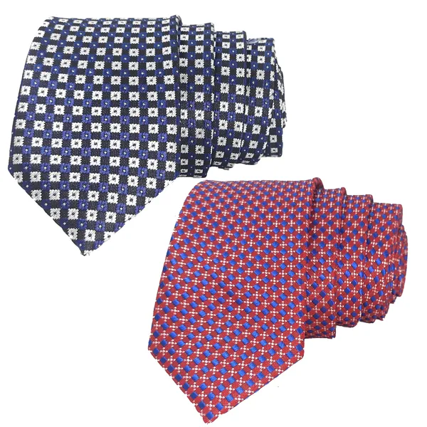Exotique_Blue_Multi_&_Red_Multi_Microfiber_Neck_tie_Combo_For_Men_(ET0048MU)