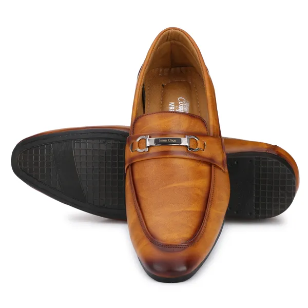 Tan_Brown_Napa_Leather_And_Pu_Slip_On_Slip-On_For_Men