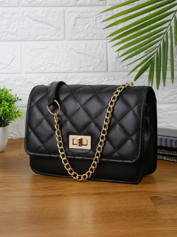 Fargo Bags Black Sling Bag Women s Leatherette Sling Bag Black Price in India Buy Fargo Bags Black Sling Bag Women s Leatherette Sling Bag Black online at undefined