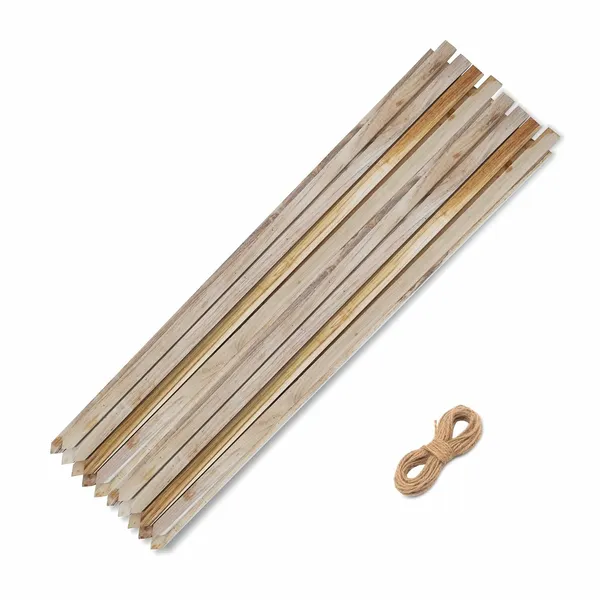Set_Of_12_Beige_Natural_Wooden_Extra_Strong_Sticks_Plant_Support