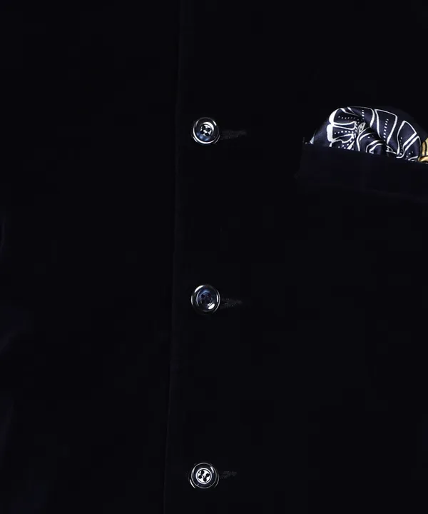 Navy_Blue_Velvet_Solid_Bandhgala