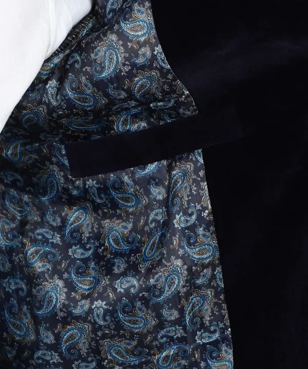 Navy_Blue_Velvet_Solid_Bandhgala
