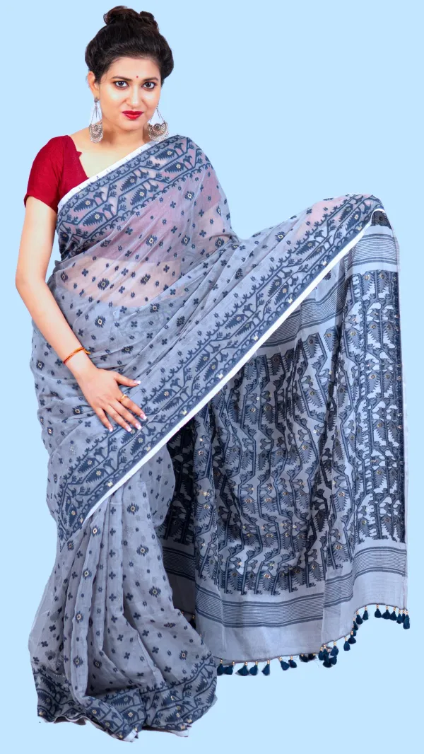 Black_Resham_Cotton_Jamdani_Saree-Kale_Rang_Pe_Tu_Ghumaan_Kar