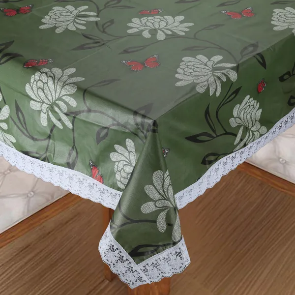 Homerz_Premium_Dining_Table_Cover,_60_x_90_inch_Size,_Waterproof_and_Dustproof_(Olive_Butterfly)