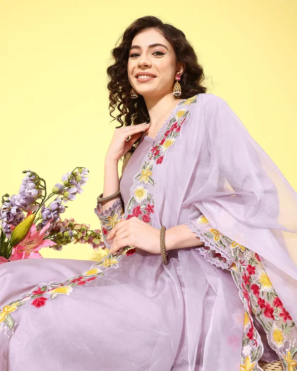 Lavender_Embroidery_With_Schiffli_Lace_Kurta_With_Palazzo_And_Dupatta