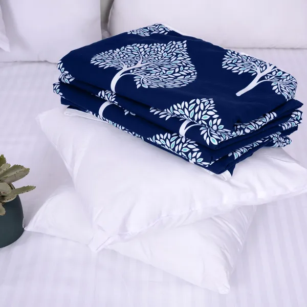 _120_GSM_Reversible_AC_Blanket/Dohar_for_Single_Bed,_Light_Weight_for_Mild_Winter_(Size_140_x_210_cm)_Dark_Sapphire